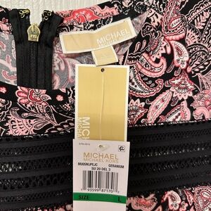 Michael Kors Paisley Dress - Pink and Black